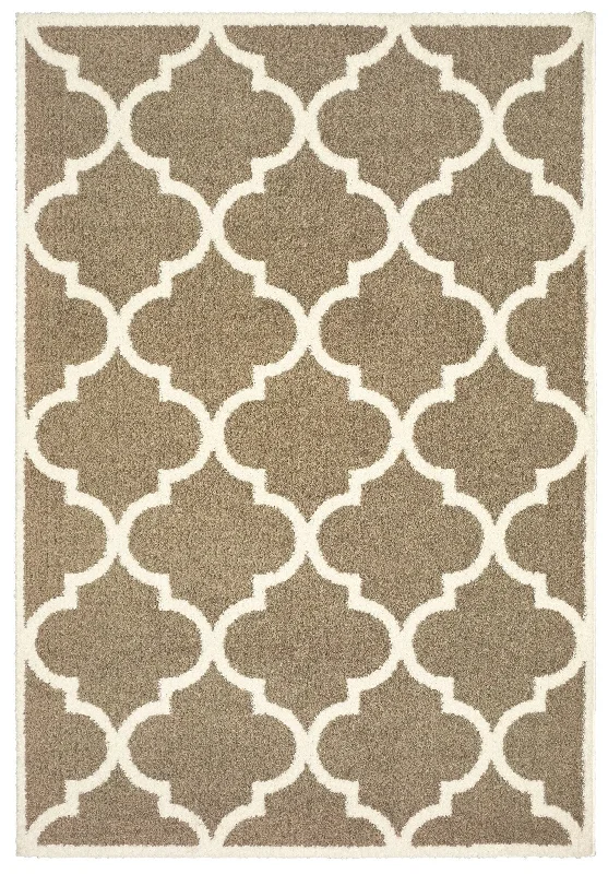 hypoallergenic rugs for allergies-Verona 529J Taupe/ Ivory Rug