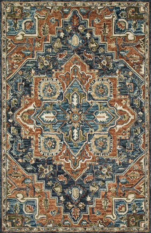 affordable rugs for dorm rooms-Victoria VK 16 Rust/Multi Rug