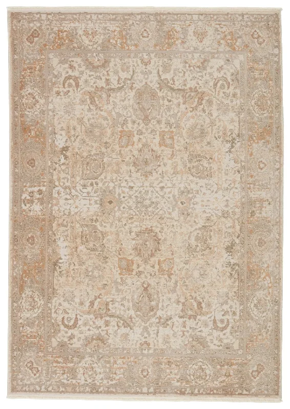 affordable carpet rolls for sale-Vienne VNE04 Baptiste Taupe/Cream Rug