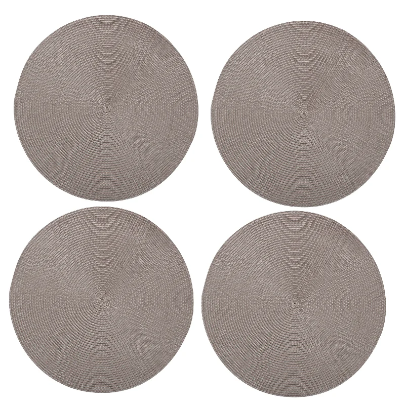 best-online-survey-platforms-Woven Grey Placemats Round