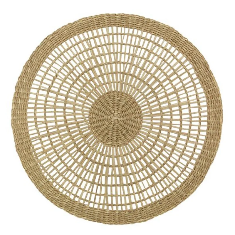 top-healthy-snack-recipes-Woven Round Placemat | Natural