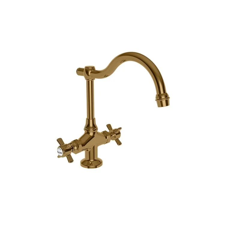 kitchen faucet spray modes-how to build muscle fast-Bar Faucet Fairfield 2 Cross ADA Antique Brass Spout Height 7-5/16 Inch