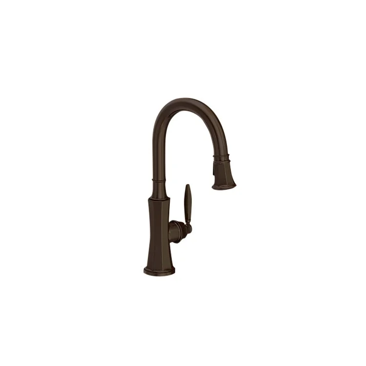 kitchen faucet weather resistant-affordable home gym ideas-Bar Faucet Metropole 1 Lever ADA English Bronze Pull-Down Swivel Brass Spout Height 8-1/6 Inch 1.8 Gallons per Minute