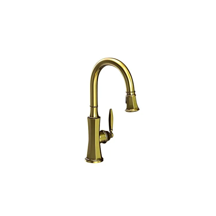 kitchen faucet vintage repair-affordable backyard makeover ideas-Bar Faucet Metropole 1 Lever ADA Polished Gold PVD Pull-Down Swivel Brass Spout Height 8-1/6 Inch 1.8 Gallons per Minute