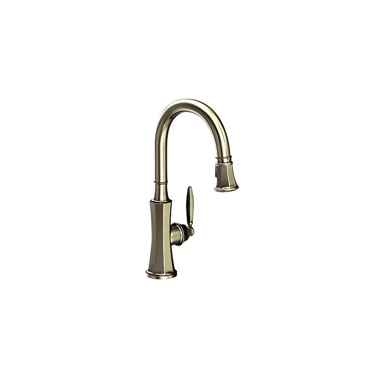 kitchen faucet installation-best coffee shops near me-Bar Faucet Metropole 1 Lever ADA French Gold PVD Pull-Down Swivel Brass Spout Height 8-1/6 Inch 1.8 Gallons per Minute