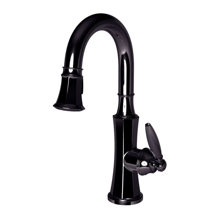 kitchen faucet Blanco-how to start a nonprofit-Bar Faucet Metropole 1 Lever ADA Midnight Chrome Pull-Down Swivel Brass Spout Height 8-1/6 Inch 1.8 Gallons per Minute