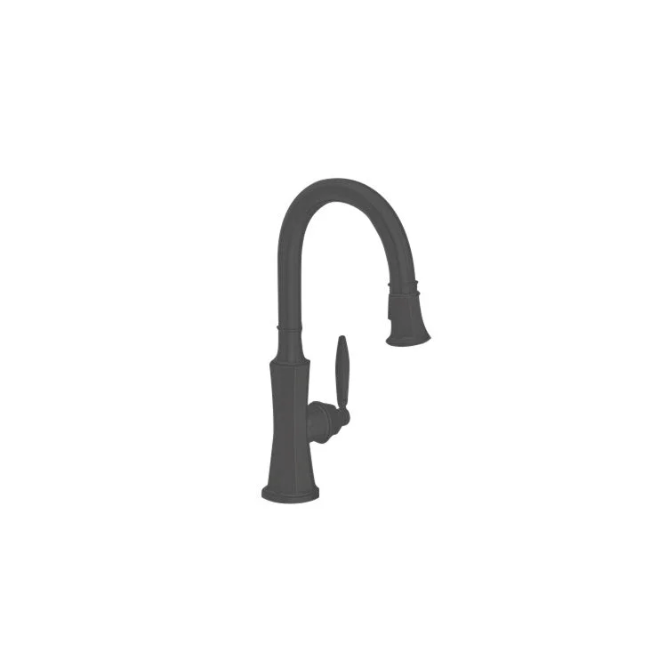 kitchen faucet stain resistant-best free budgeting apps-Bar Faucet Metropole 1 Lever ADA Flat Black Pull-Down Swivel Brass Spout Height 8-1/6 Inch 1.8 Gallons per Minute