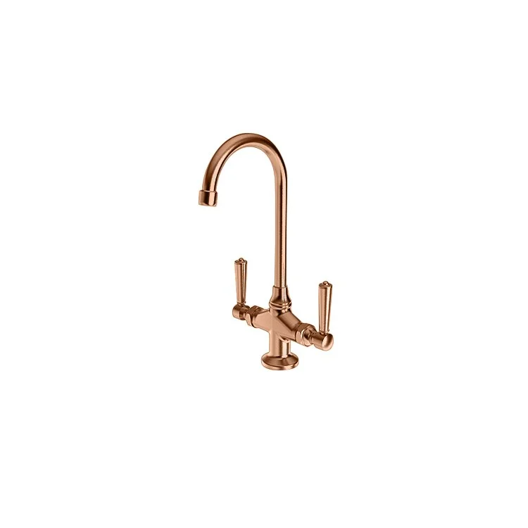 kitchen faucet wall mount-affordable wedding planning ideas-Bar Faucet Metropole 2 Lever ADA Antique Copper Spout Height 10 Inch