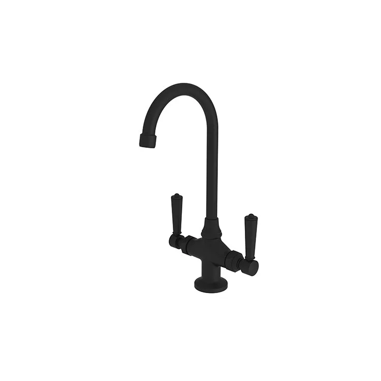 kitchen faucet water hammer-affordable bird watching tips-Bar Faucet Metropole 2 Lever ADA Flat Black Spout Height 10 Inch