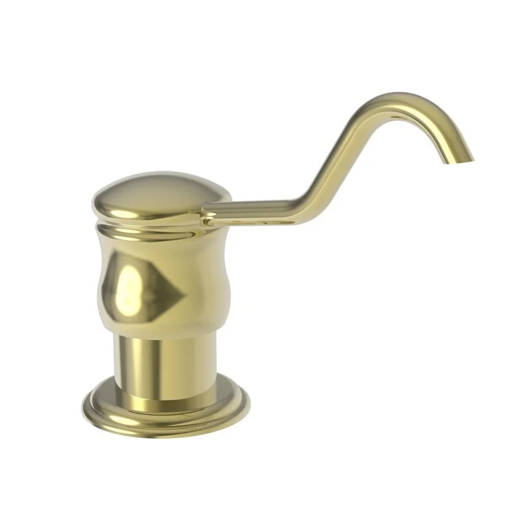 kitchen faucet retail-how to plan a family reunion-Soap Dispenser Chesterfield Polished Brass Uncoated Living Deck Plastic Brass Pump Spout 8 Ounce Length 3-13/16 Inch