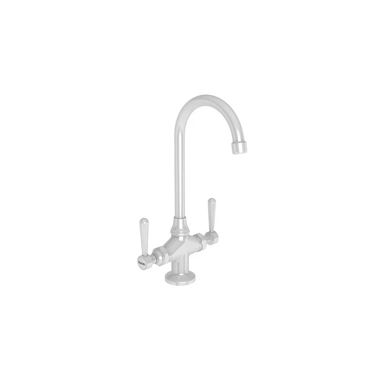 kitchen faucet designer-best online survey tools-Bar Faucet Astaire 2 Lever ADA White Spout Height 10 Inch