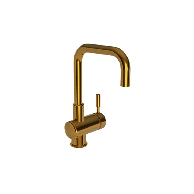 kitchen faucet won’t turn off-how to plan a road trip-Bar Faucet East Square 1 Lever ADA Aged Brass Spout Height 7-9/16 Inch