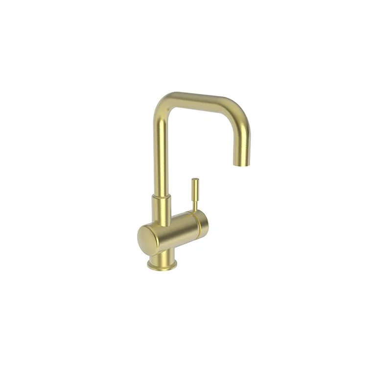 kitchen faucet spare parts-how to start dropshipping-Bar Faucet East Square 1 Lever ADA Satin Brass PVD Spout Height 7-9/16 Inch