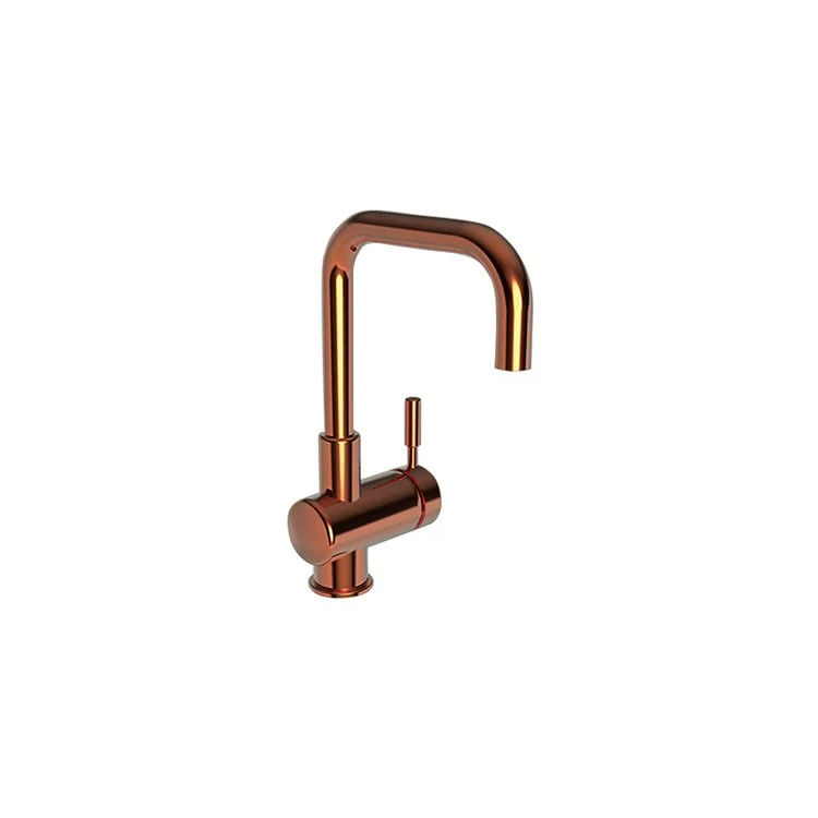 kitchen faucet hose-top interior design trends-Bar Faucet East Square 1 Lever ADA Antique Copper Spout Height 7-9/16 Inch