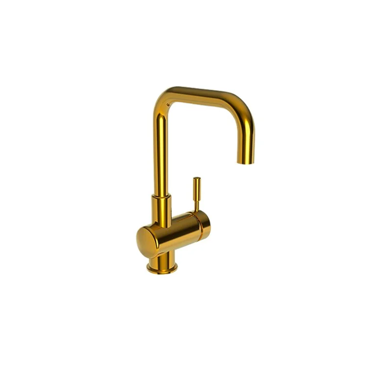 kitchen faucet battery operated-how to create a mobile app-Bar Faucet East Square 1 Lever ADA Satin Gold PVD Spout Height 7-9/16 Inch