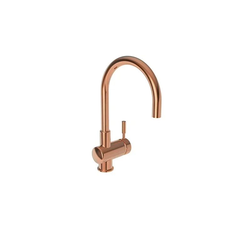 kitchen faucet Grohe-best online investment platforms-Bar Faucet East Linear 1 Lever ADA Antique Copper Spout Height 7-9/16 Inch