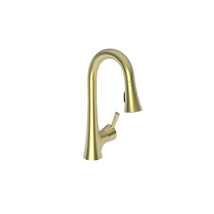 kitchen faucet amazon-top virtual reality games-Bar Faucet Vespera 1 Lever ADA Satin Brass PVD Pull Down Swivel Brass Spout Height 7 Inch 1.8 Gallons per Minute