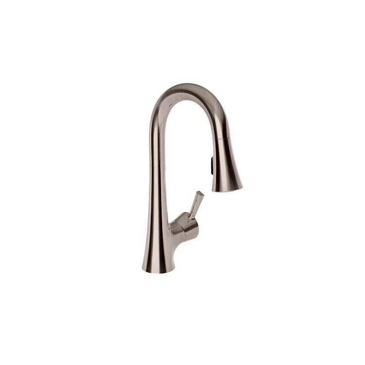 kitchen faucet vintage-top fitness apps free-Bar Faucet Vespera 1 Lever ADA Antique Nickel Pull Down Swivel Brass Spout Height 7 Inch 1.8 Gallons per Minute