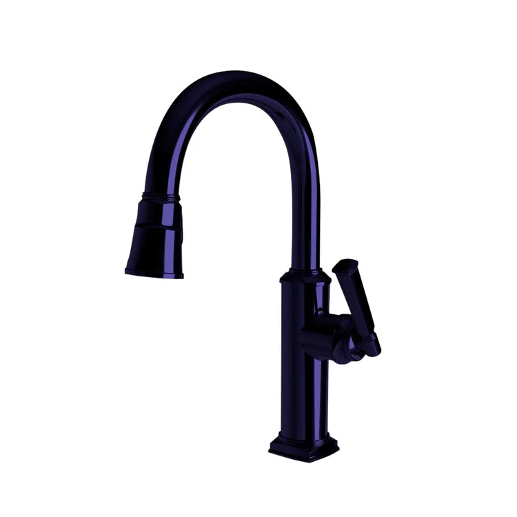 kitchen faucet bacteria resistant-affordable home safety tips-Bar Faucet Zemora 1 Lever ADA Gloss Black Pull Down Swivel Brass Spout Height 8-1/3 Inch 1.8 Gallons per Minute