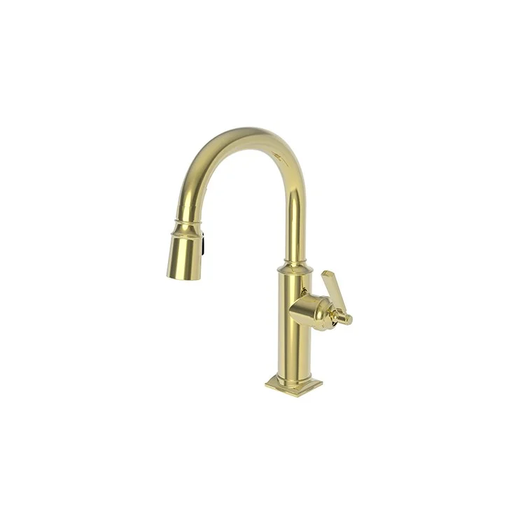 kitchen faucet overflow-how to learn Portuguese fast-Bar Faucet Adams 1 Lever ADA Forever Brass PVD Pull Down Swivel Brass Spout Height 8-2/7 Inch 1.8 Gallons per Minute