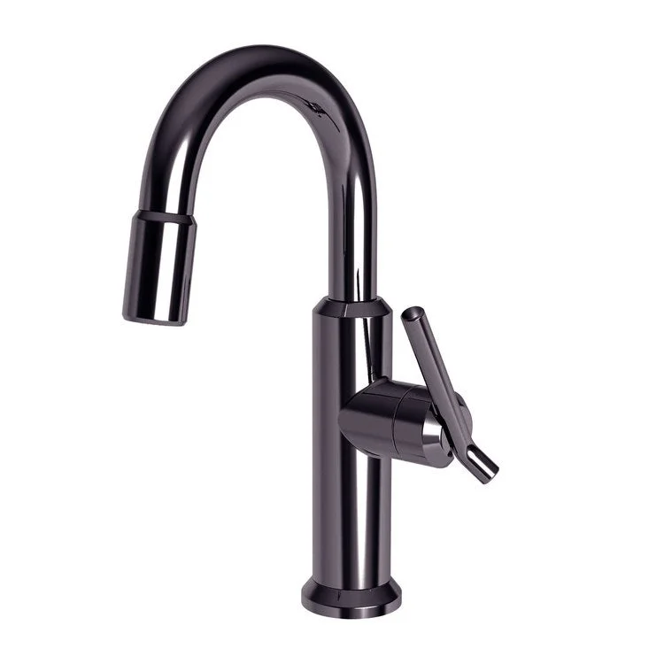 kitchen faucet electric-top healthy snack ideas-Bar Faucet Jeter 1 Lever ADA Midnight Chrome Pull Down Swivel Brass Spout Height 8-2/3 Inch 1.8 Gallons per Minute