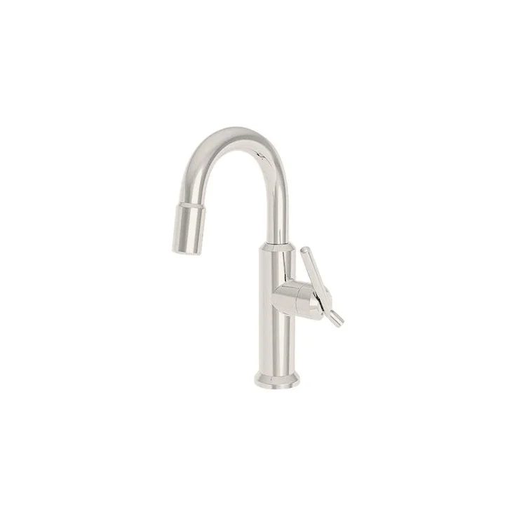 kitchen faucet soft water-how to grow nails faster-Bar Faucet Jeter 1 Lever ADA Matte White Pull Down Swivel Brass Spout Height 8-2/3 Inch 1.8 Gallons per Minute