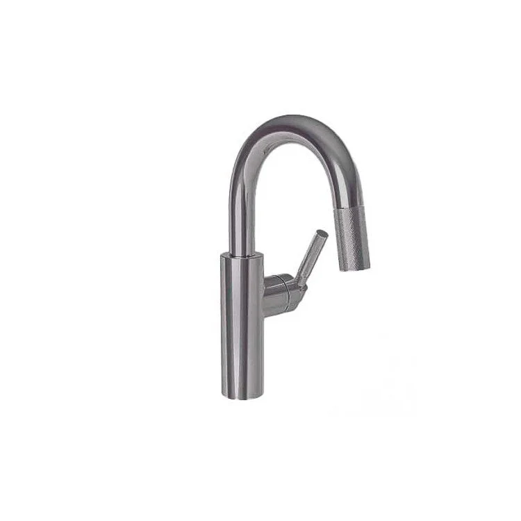 kitchen faucet long lasting-best cybersecurity software-Bar Faucet Muncy 1 Lever ADA Gun Metal Pull Down Swivel Brass Spout Height 7-1/2 Inch 1.8 Gallons per Minute