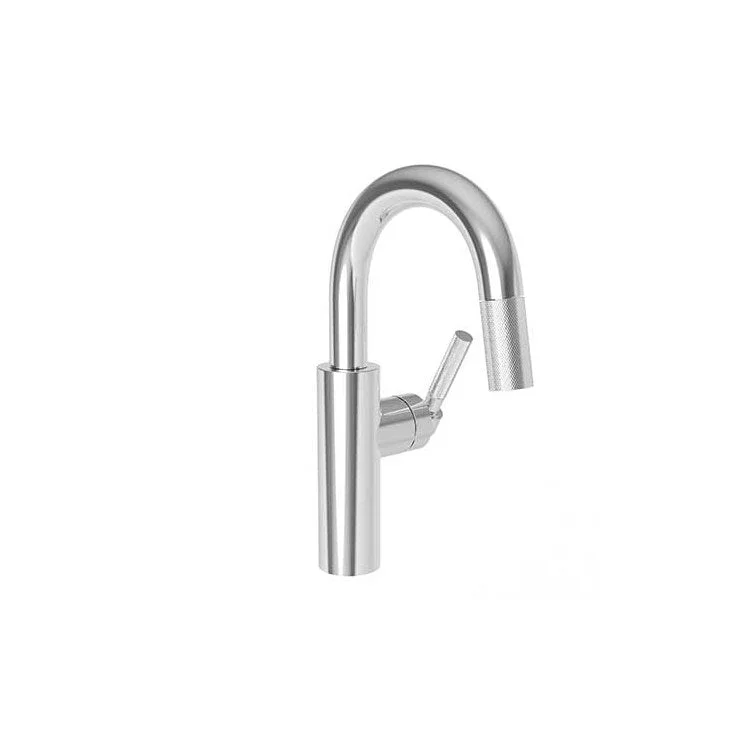 kitchen faucet voice control-how to start a podcast-Bar Faucet Muncy 1 Lever ADA Polished Chrome Pull Down Swivel Brass Spout Height 7-1/2 Inch 1.8 Gallons per Minute