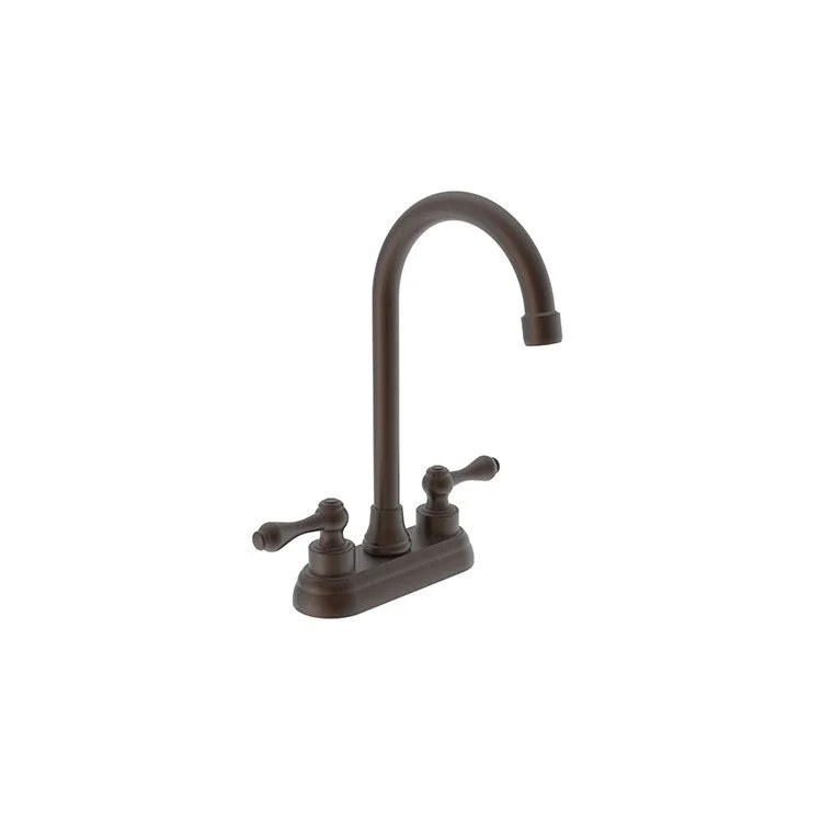 kitchen faucet near stove-top healthy drink recipes-Bar Faucet Annabella 4 Inch Spread 2 Lever ADA English Bronze Spout Height 7-1/2 Inch