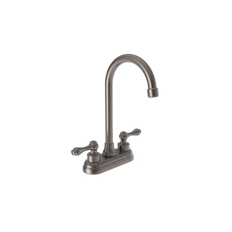 kitchen faucet replacement-top digital marketing strategies-Bar Faucet Annabella 4 Inch Spread 2 Lever ADA Antique Nickel Spout Height 7-1/2 Inch