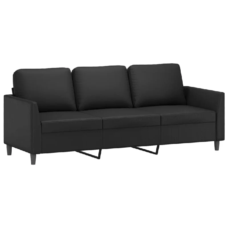 L-shaped reclining sofa-Sofa Chair Upholstered Single Sofa Chair for Living Room Faux Leather