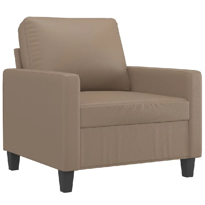 low-back reclining sofa-Sofa Chair Accent Chair Sofa Couch for Living Room Bedroom Faux Leather