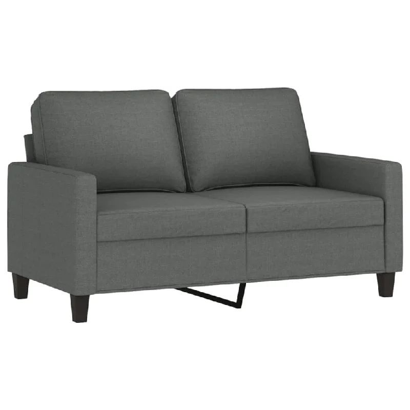 slipcovered reclining sofa-Sofa Chair Upholstered Accent Armchair Sofa Comfort Dark Gray Fabric