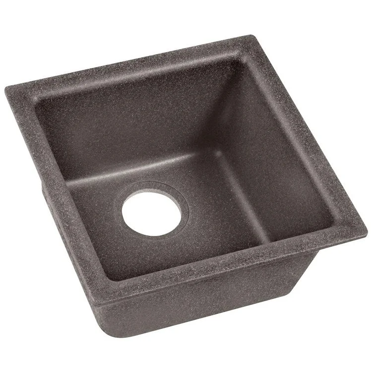 granite composite kitchen sink-Kitchen Sink Quartz Classic 15.75 x 15.75 Inch Single Bowl Bar Slate Drop-In Undermount