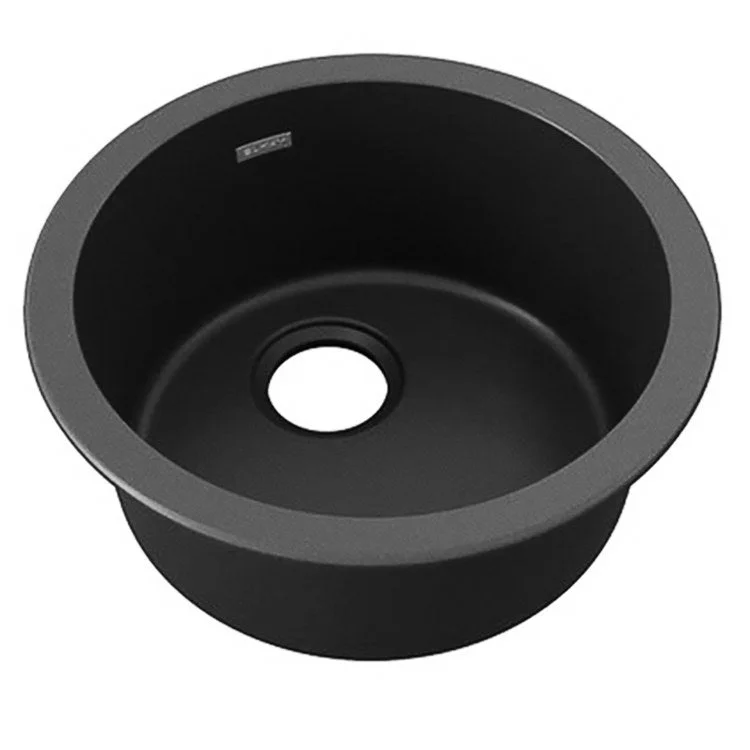 kitchen sink cleaning hacks-Kitchen Sink Quartz Classic 18 x 18 Inch Single Bowl Bar Black Top Mount Undermount