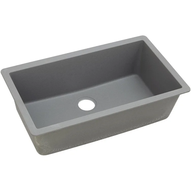 how to clean kitchen sink-Kitchen Sink Quartz Classic 33 x 18.5 Inch Single Bowl Greystone Undermount