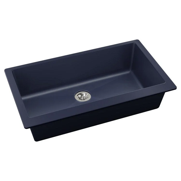 kitchen sink faucet slope-Kitchen Sink Quartz Luxe 36 x 19 Inch Single Bowl Perfect Drain Jubilee Undermount