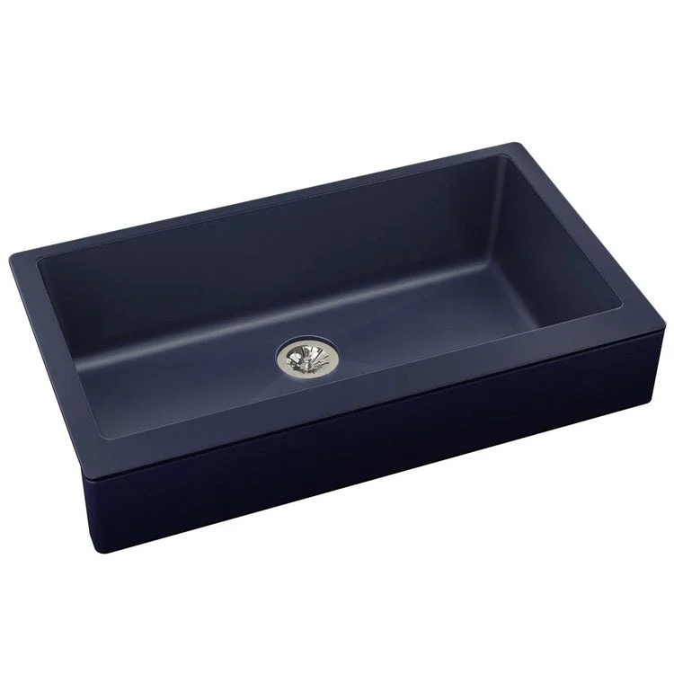 kitchen sink drain teal-Kitchen Sink Quartz Luxe 36 x 21 Inch Single Bowl Perfect Drain Jubilee Farmhouse