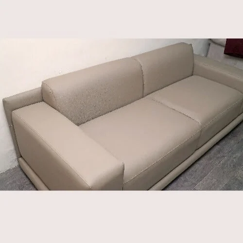 adjustable sofa-3-Seater Leather Sofa