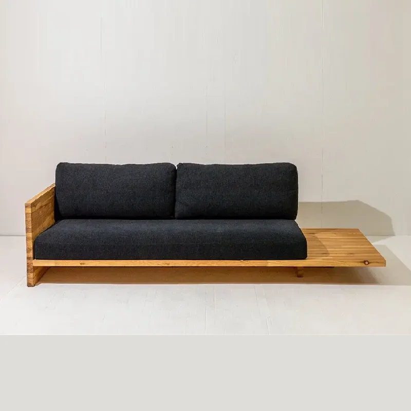 deep seat sofa-3-seater Wooden sofa