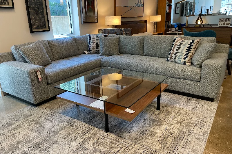 modern sleeper sofa-Durham Sectional - In Stock