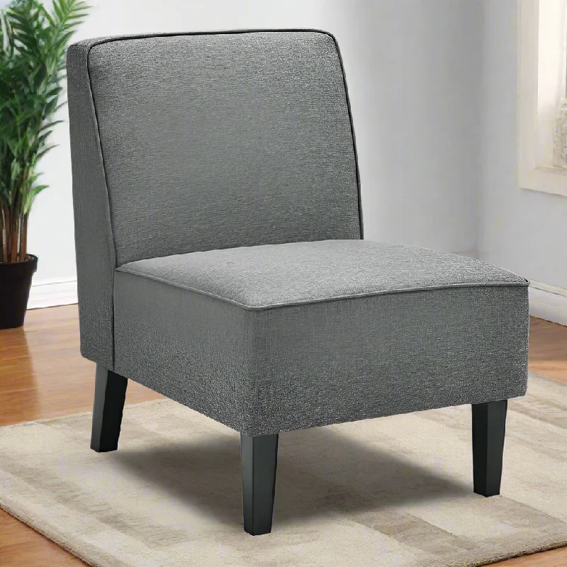 curved sofa-Single Fabric Modern Armless Accent Sofa Chair