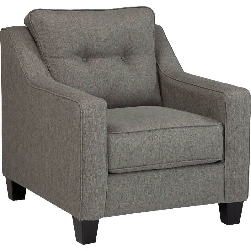 smooth two-tone chair-Bentley Chair - Charcoal