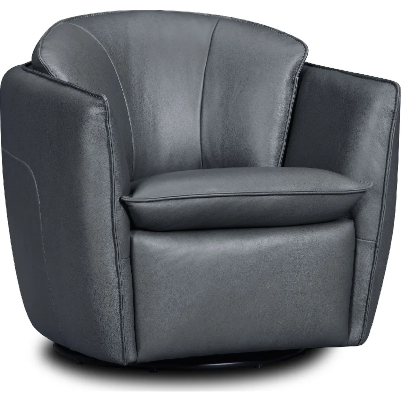 durable weathered chair-Bliss Swivel Chair - Ranger Gravel