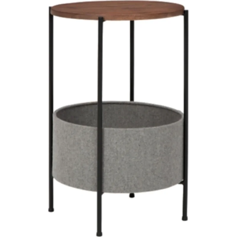 how to clean a rug stain-Brookway Accent Table - Black/Light Gray