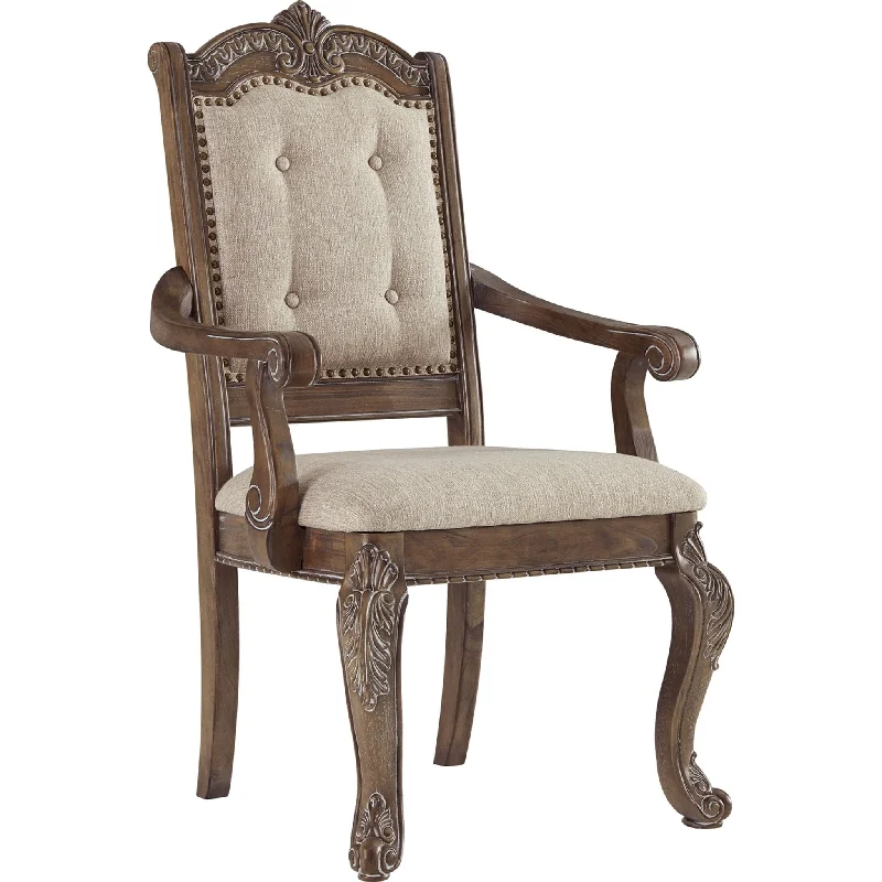 folding chair-Charmond Arm Chair - Brown - (D803-01A)