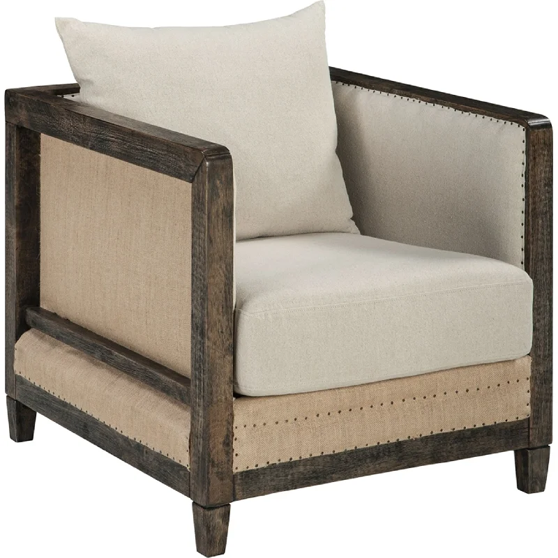 fabric chair-Copeland Accent Chair - Linen