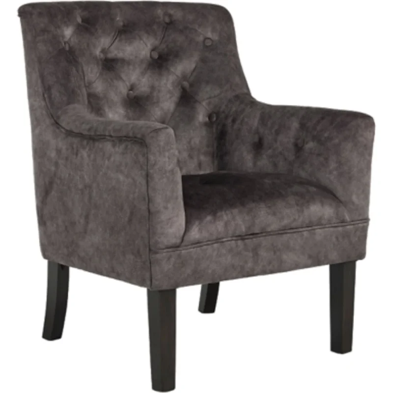 meeting chair-Drakelle Accent Chair - Charcoal Gray