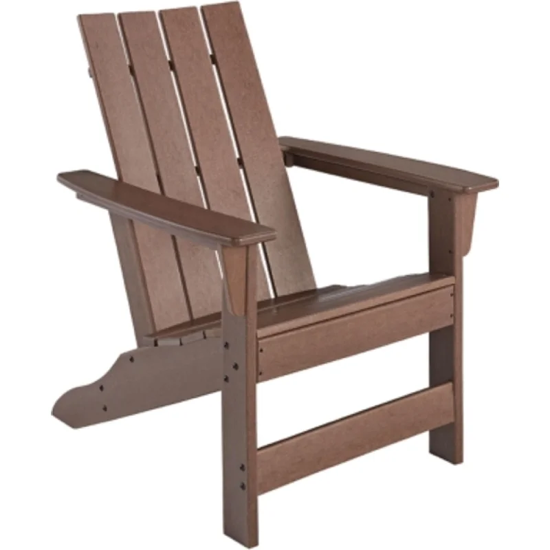 club chair-Emmeline Outdoor Adirondack Chair - Brown