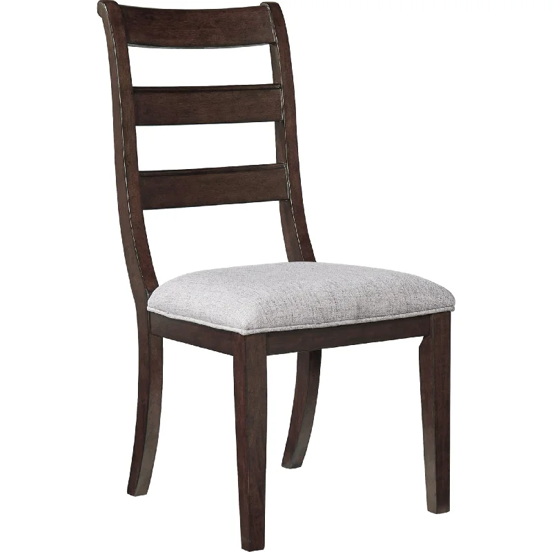 modern-back chair-Hilmoore Side Chair - Reddish Brown - (D677-01)